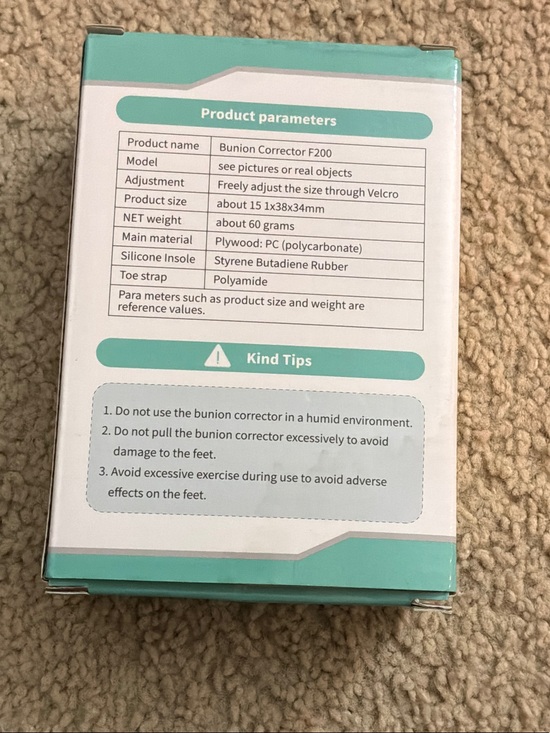 TENICORE Other - Bunion Corrector Brace - Teal & White